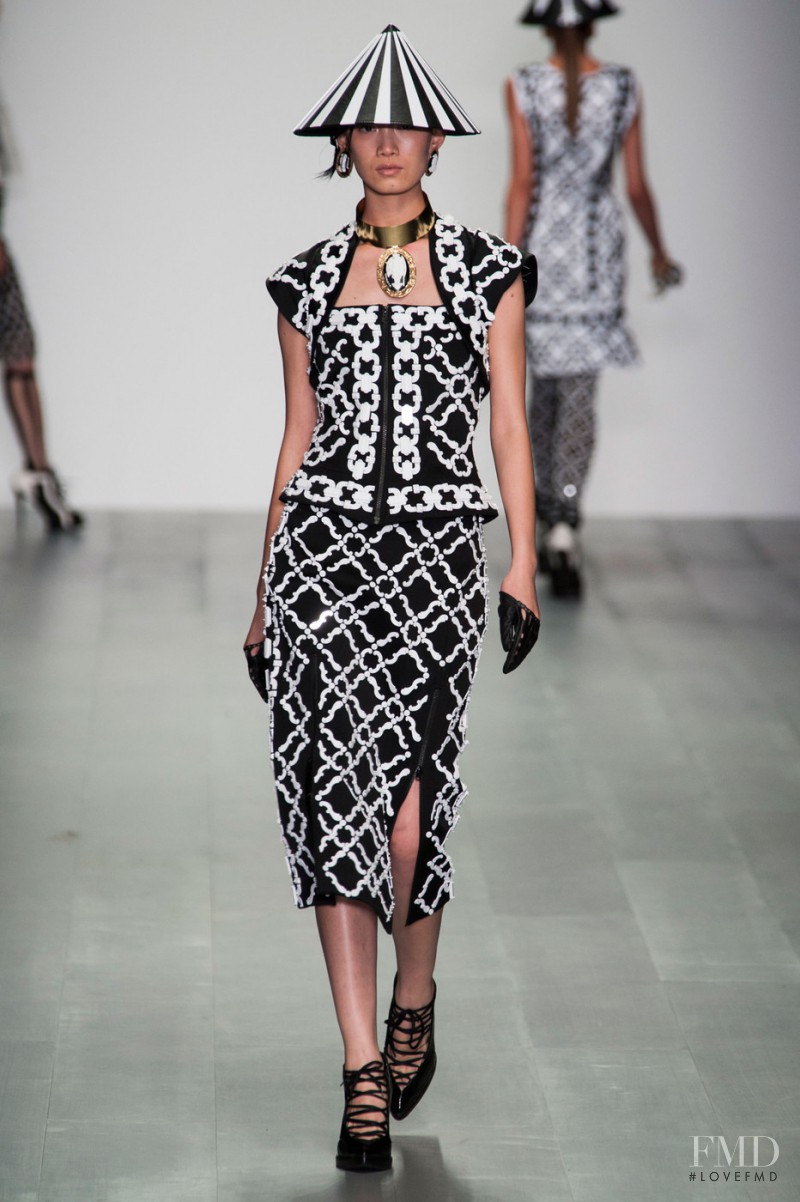 Ren Hui featured in  the KTZ fashion show for Spring/Summer 2015