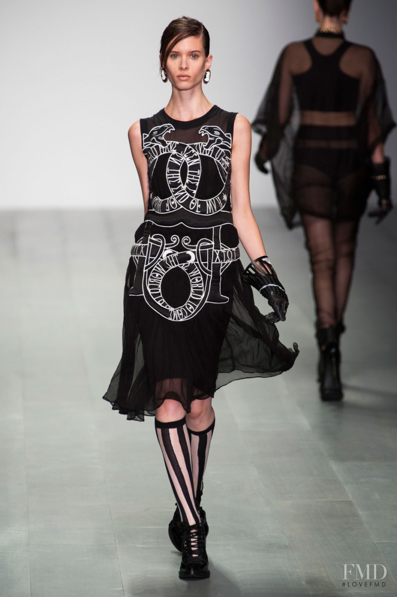 Carolina Ballesteros featured in  the KTZ fashion show for Spring/Summer 2015