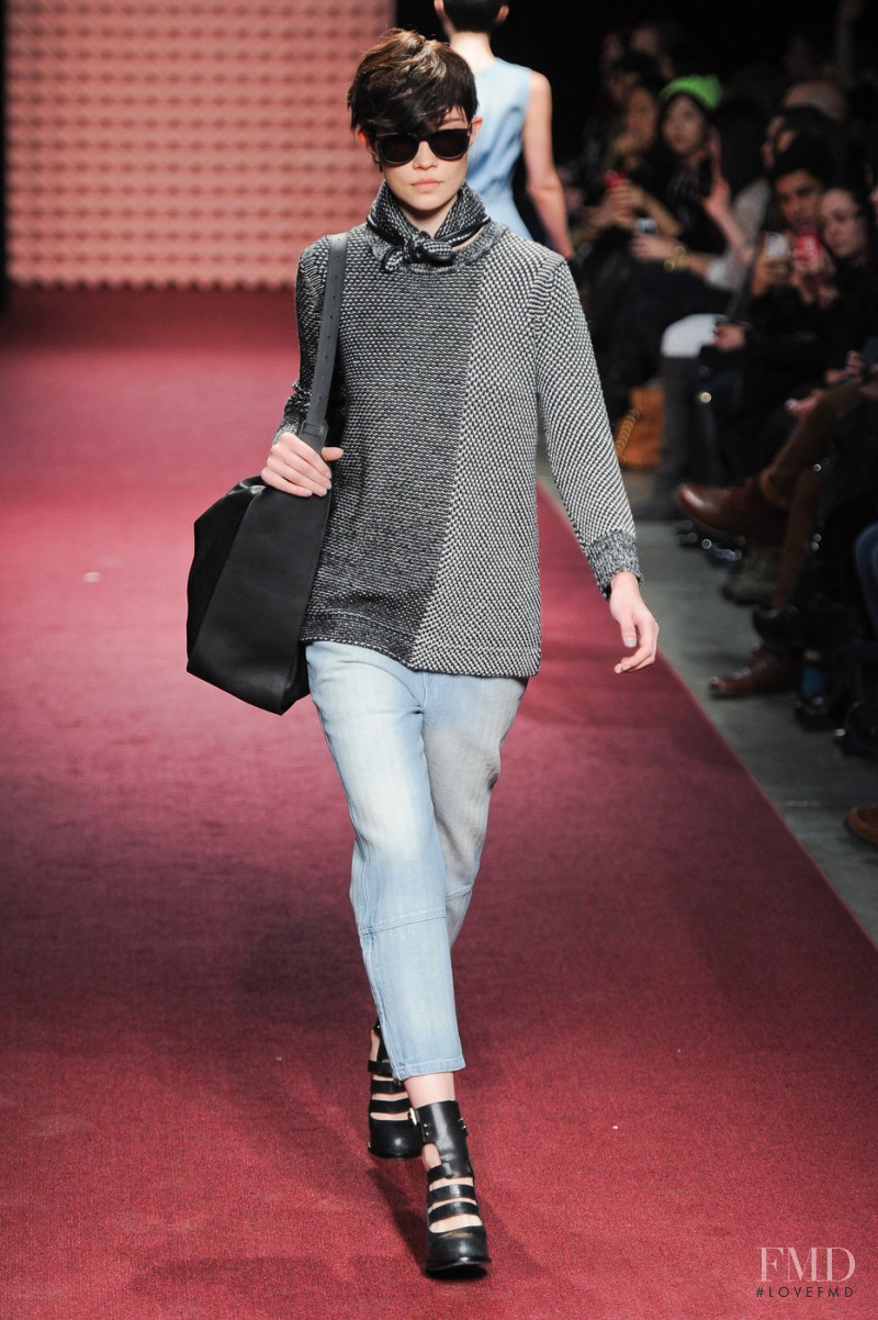 Elina Ivanova featured in  the Rachel Comey fashion show for Autumn/Winter 2013