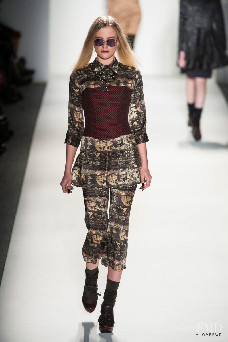 Emily Steel featured in  the Ruffian fashion show for Autumn/Winter 2013