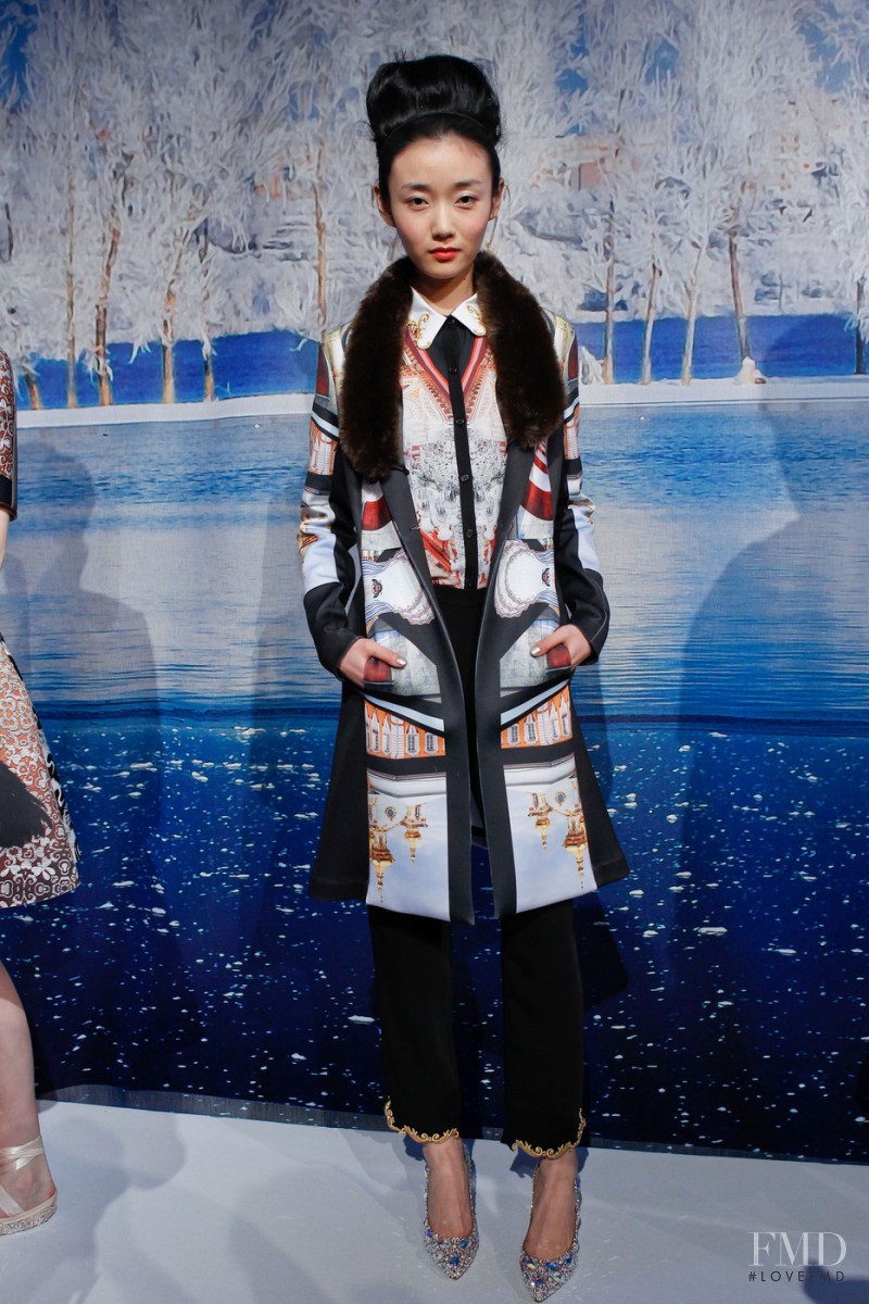 Yi Fei Li featured in  the Clover Canyon fashion show for Autumn/Winter 2013