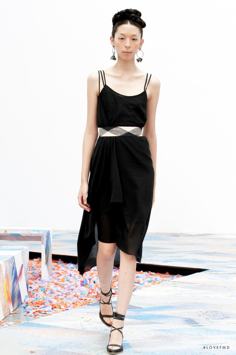 Issa Lish featured in  the Tia Cibani fashion show for Spring/Summer 2014