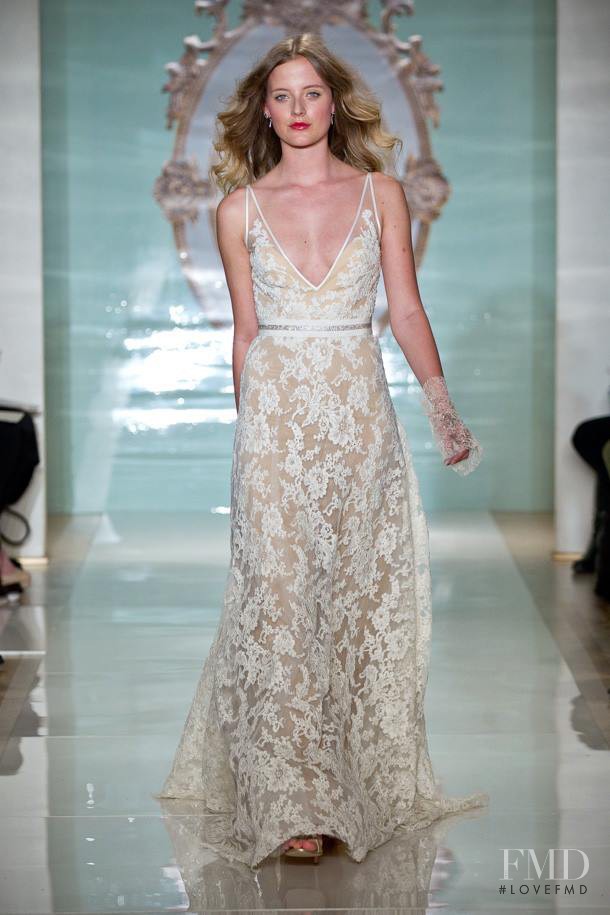 Emily Steel featured in  the Reem Acra Bridal fashion show for Spring/Summer 2015