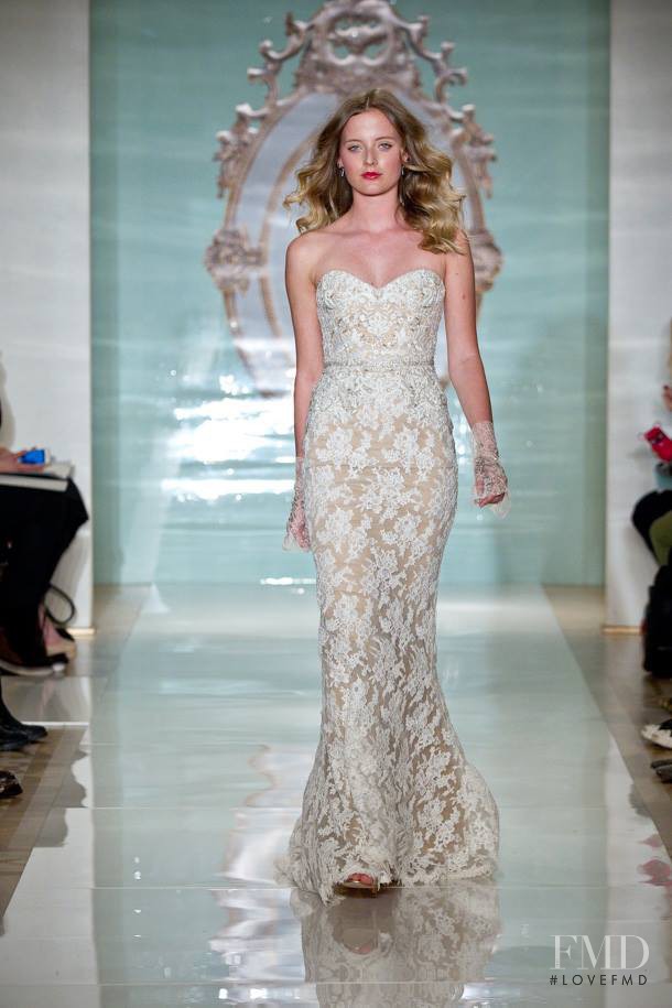 Emily Steel featured in  the Reem Acra Bridal fashion show for Spring/Summer 2015