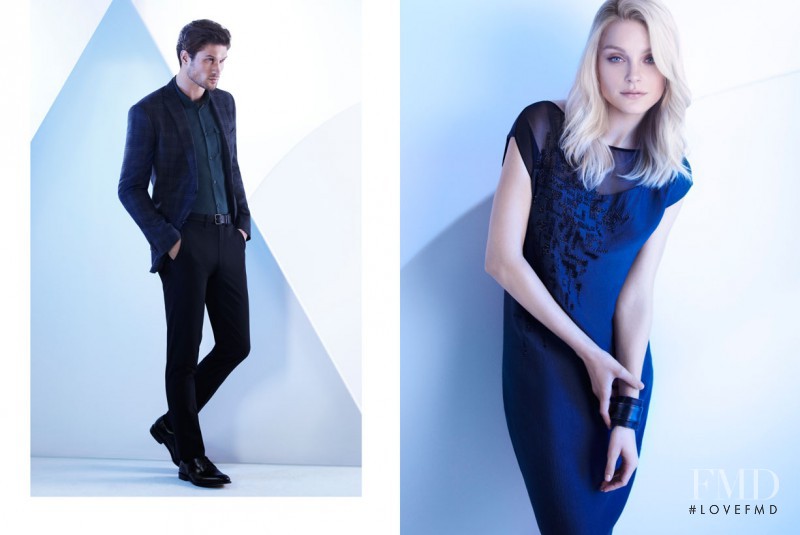 Jessica Stam featured in  the Elie Tahari catalogue for Autumn/Winter 2013