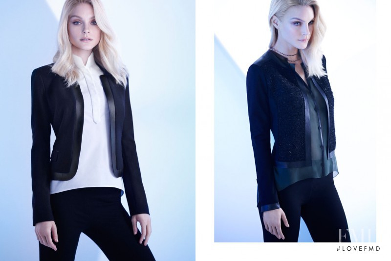 Jessica Stam featured in  the Elie Tahari catalogue for Autumn/Winter 2013