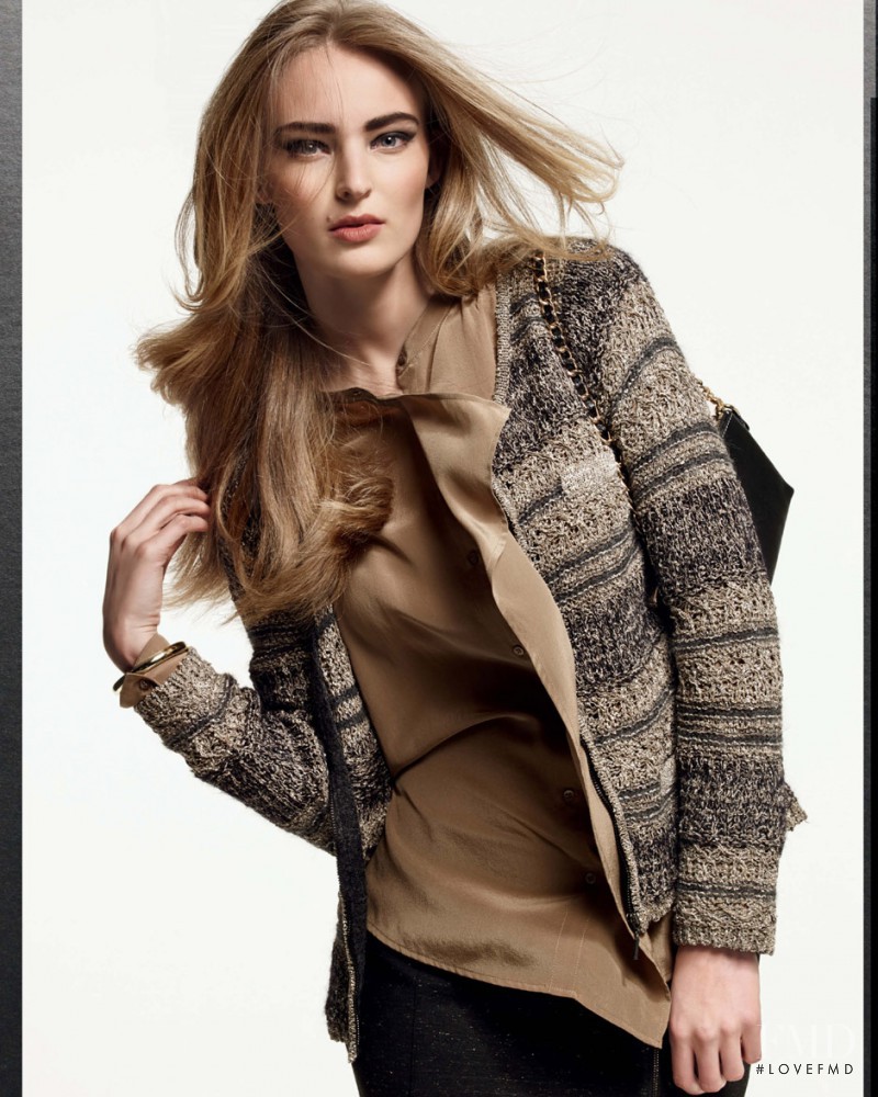 Ymre Stiekema featured in  the Claudia Sträter advertisement for Autumn/Winter 2013