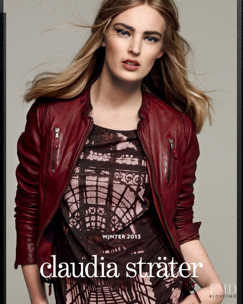 Ymre Stiekema featured in  the Claudia Sträter advertisement for Autumn/Winter 2013