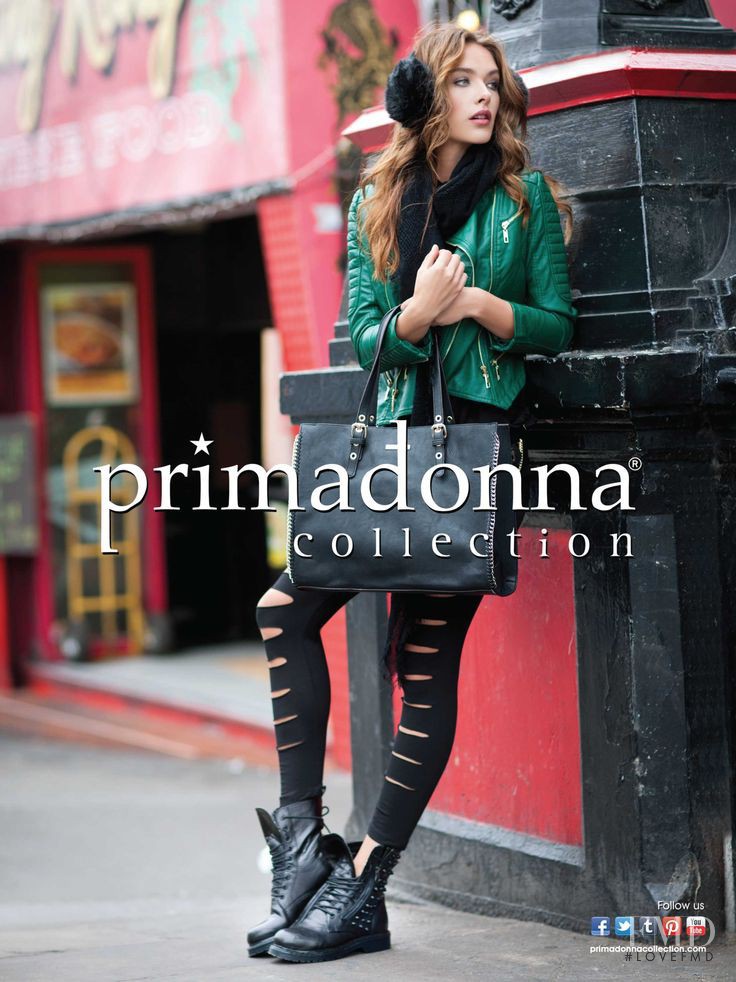 Charlie Dupont featured in  the Primadonna Collection advertisement for Autumn/Winter 2013