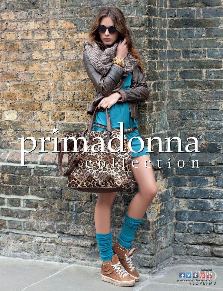 Charlie Dupont featured in  the Primadonna Collection advertisement for Autumn/Winter 2013