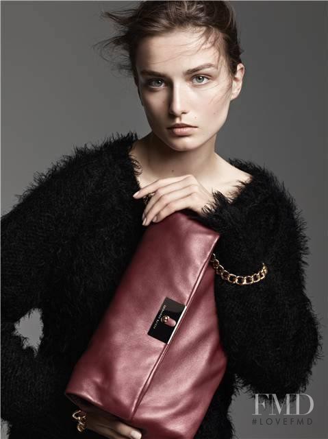 Andreea Diaconu featured in  the Adolfo Dominguez advertisement for Autumn/Winter 2014