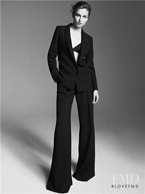 Andreea Diaconu featured in  the Adolfo Dominguez advertisement for Autumn/Winter 2014