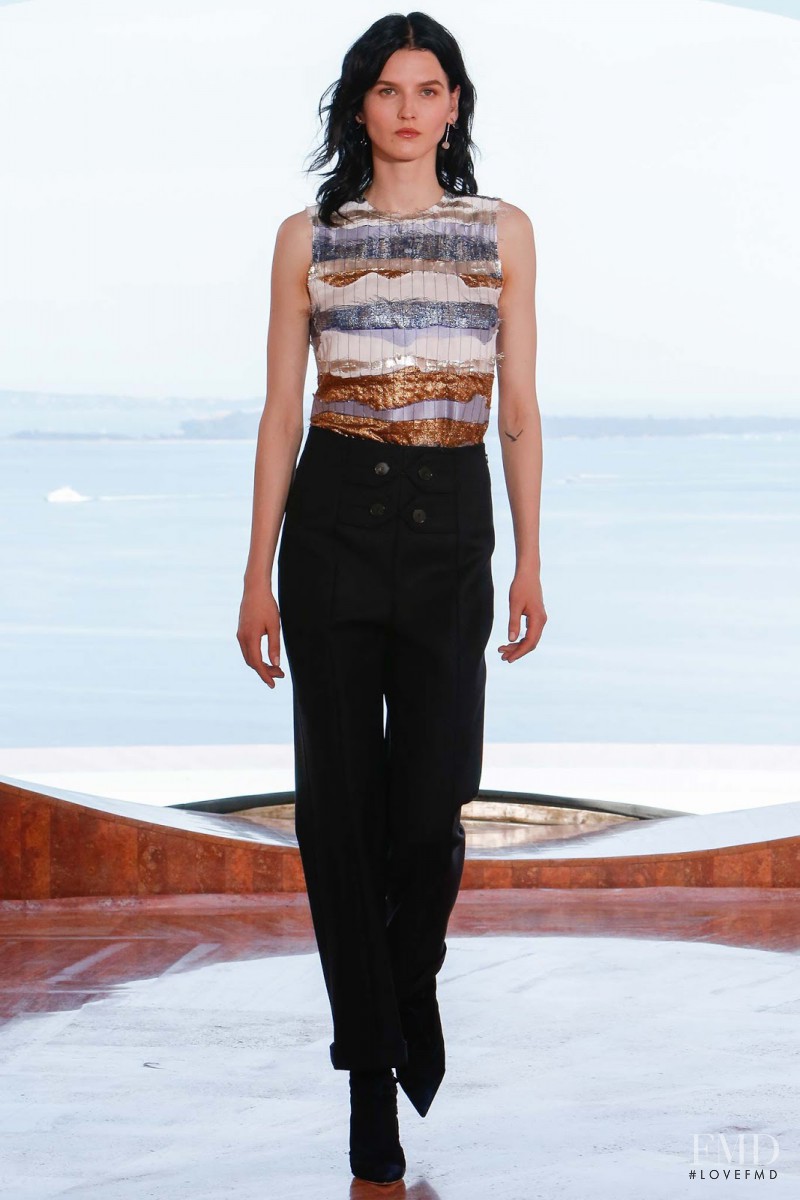 Katlin Aas featured in  the Christian Dior fashion show for Resort 2016