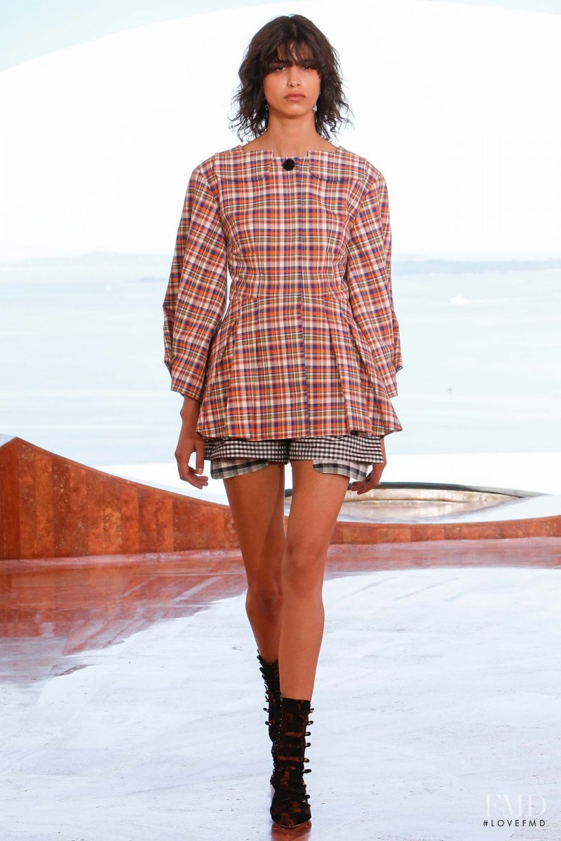 Mica Arganaraz featured in  the Christian Dior fashion show for Resort 2016