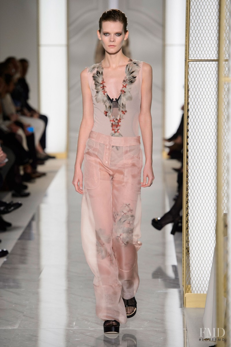 Irina Kravchenko featured in  the La Perla fashion show for Spring/Summer 2015