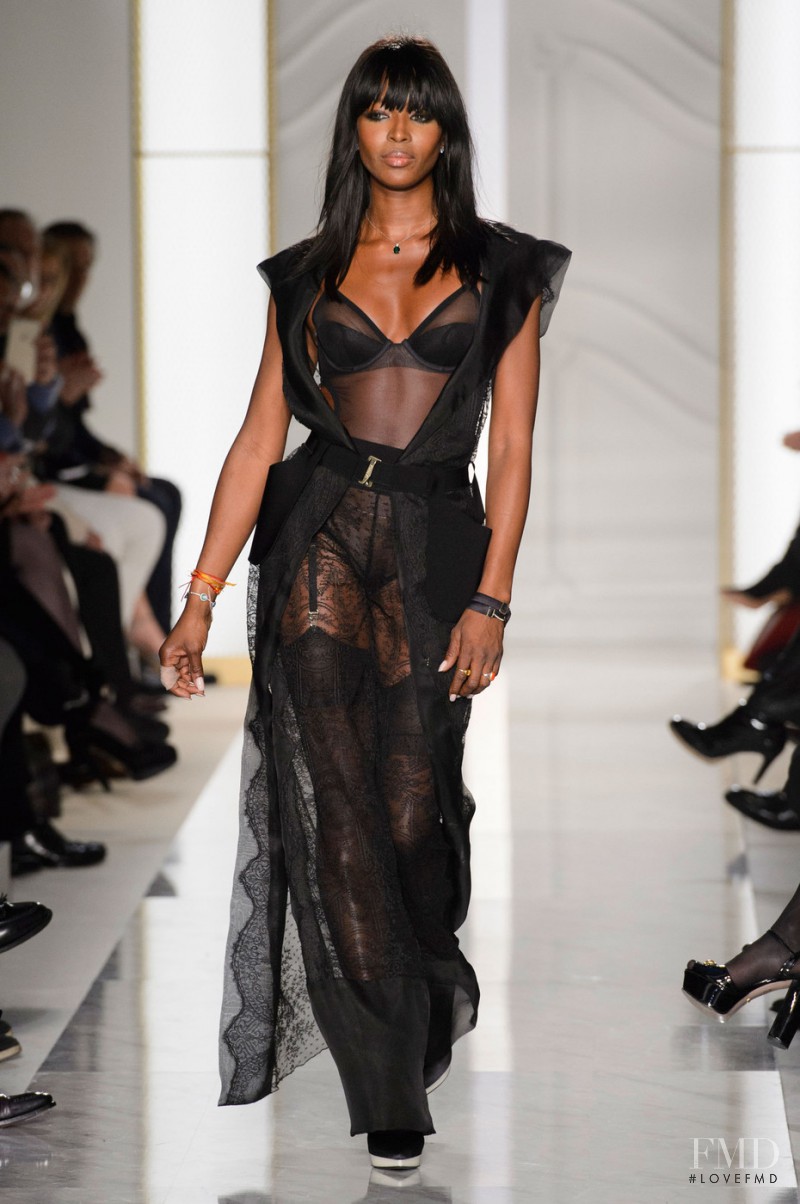 Naomi Campbell featured in  the La Perla fashion show for Spring/Summer 2015