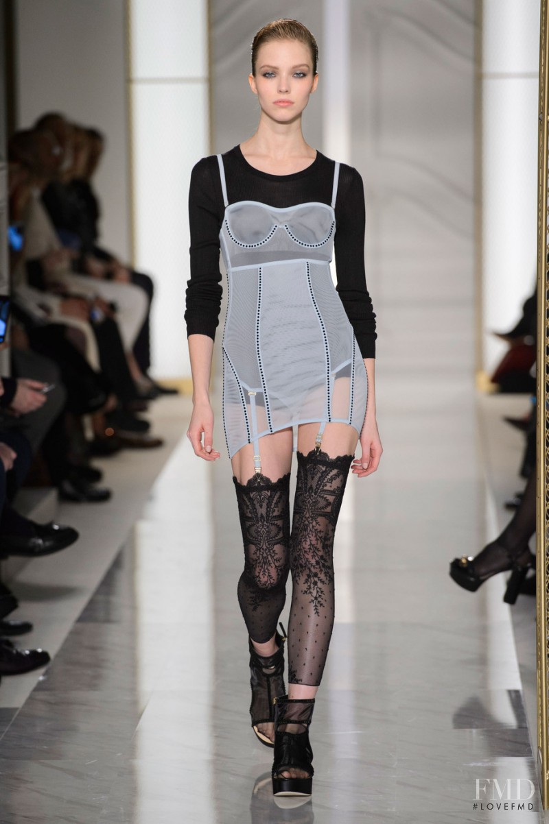 Sasha Luss featured in  the La Perla fashion show for Spring/Summer 2015