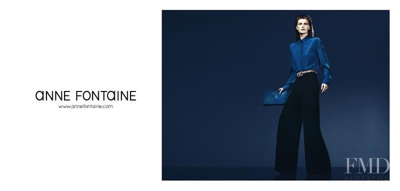 Valerija Kelava featured in  the Anne Fontaine advertisement for Autumn/Winter 2013