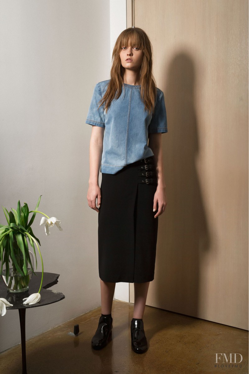 Alessiya Merzlova featured in  the A.L.C. fashion show for Pre-Fall 2015