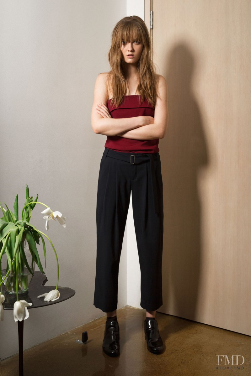 Alessiya Merzlova featured in  the A.L.C. fashion show for Pre-Fall 2015