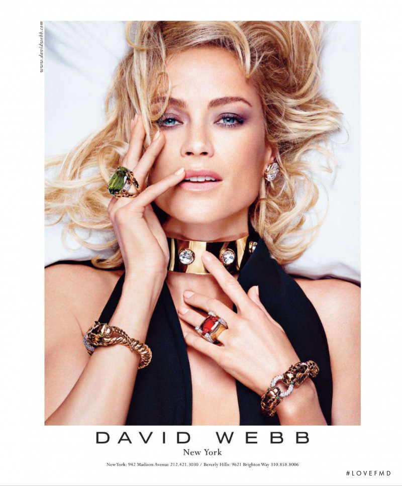 Carolyn Murphy featured in  the David Webb advertisement for Autumn/Winter 2013
