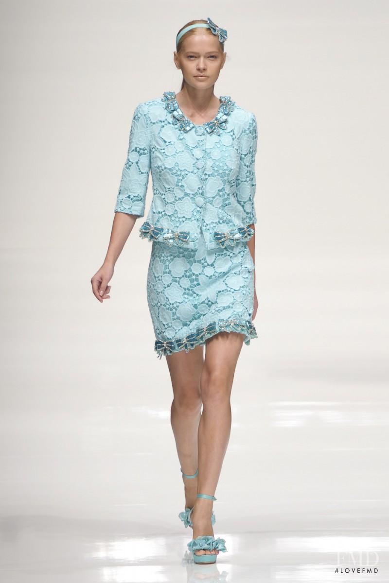 Liza Kei featured in  the be Blumarine fashion show for Spring/Summer 2011