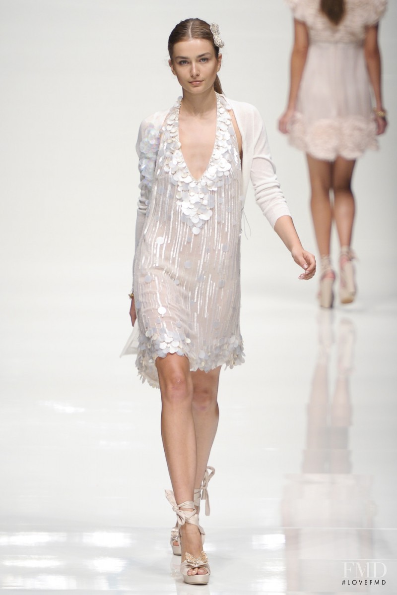 Andreea Diaconu featured in  the be Blumarine fashion show for Spring/Summer 2011