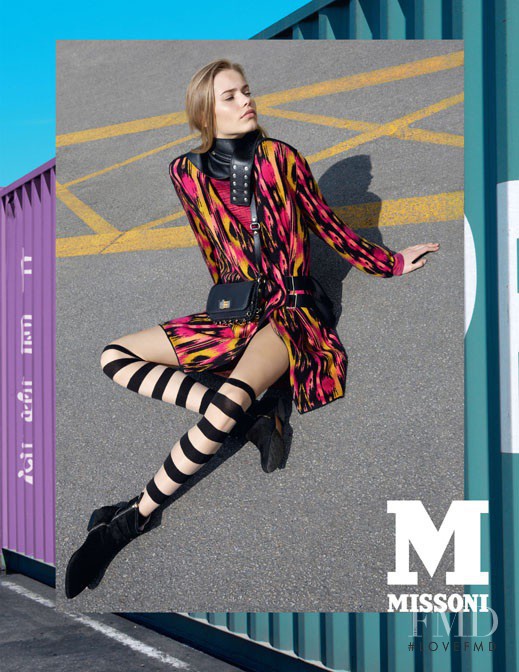 Kirstin Kragh Liljegren featured in  the M Missoni advertisement for Autumn/Winter 2013