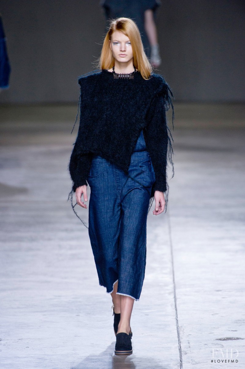 Luca Noemi Horvath featured in  the Fashion East fashion show for Autumn/Winter 2014