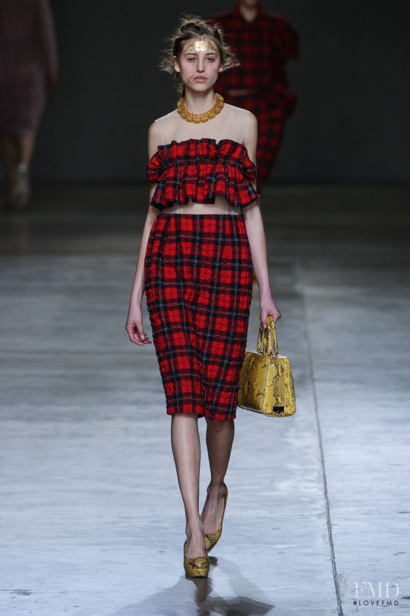 Marie Kapferer featured in  the Simone Rocha fashion show for Autumn/Winter 2014