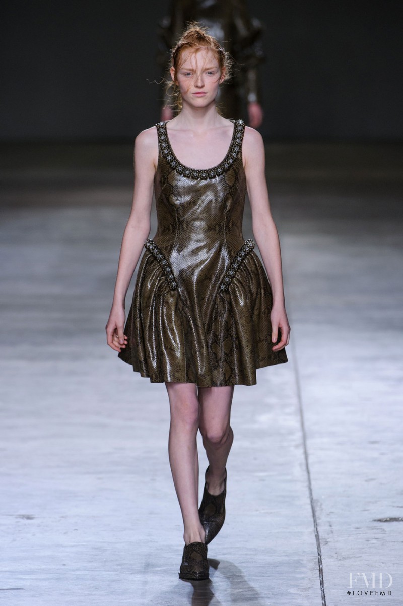 Imogen Rochester featured in  the Simone Rocha fashion show for Autumn/Winter 2014