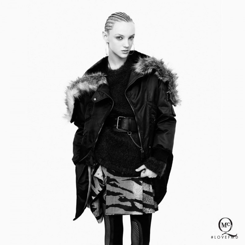 April Tiplady featured in  the McQ Alexander McQueen advertisement for Autumn/Winter 2013