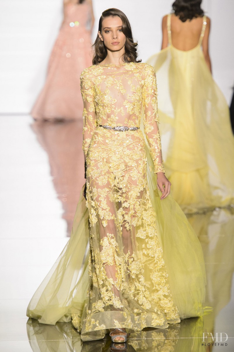 Jaque Cantelli featured in  the Zuhair Murad fashion show for Spring/Summer 2015