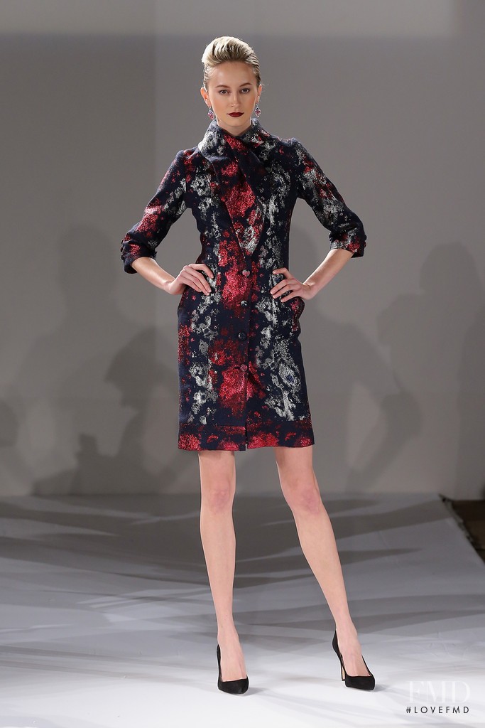 Tatiana Krasikova featured in  the b michael America fashion show for Autumn/Winter 2015