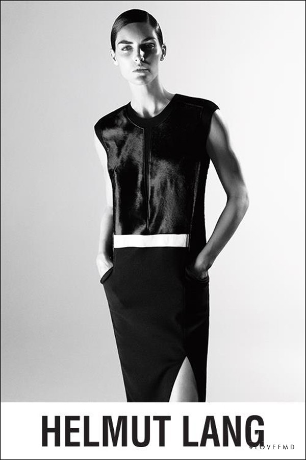 Hilary Rhoda featured in  the Helmut Lang advertisement for Autumn/Winter 2013