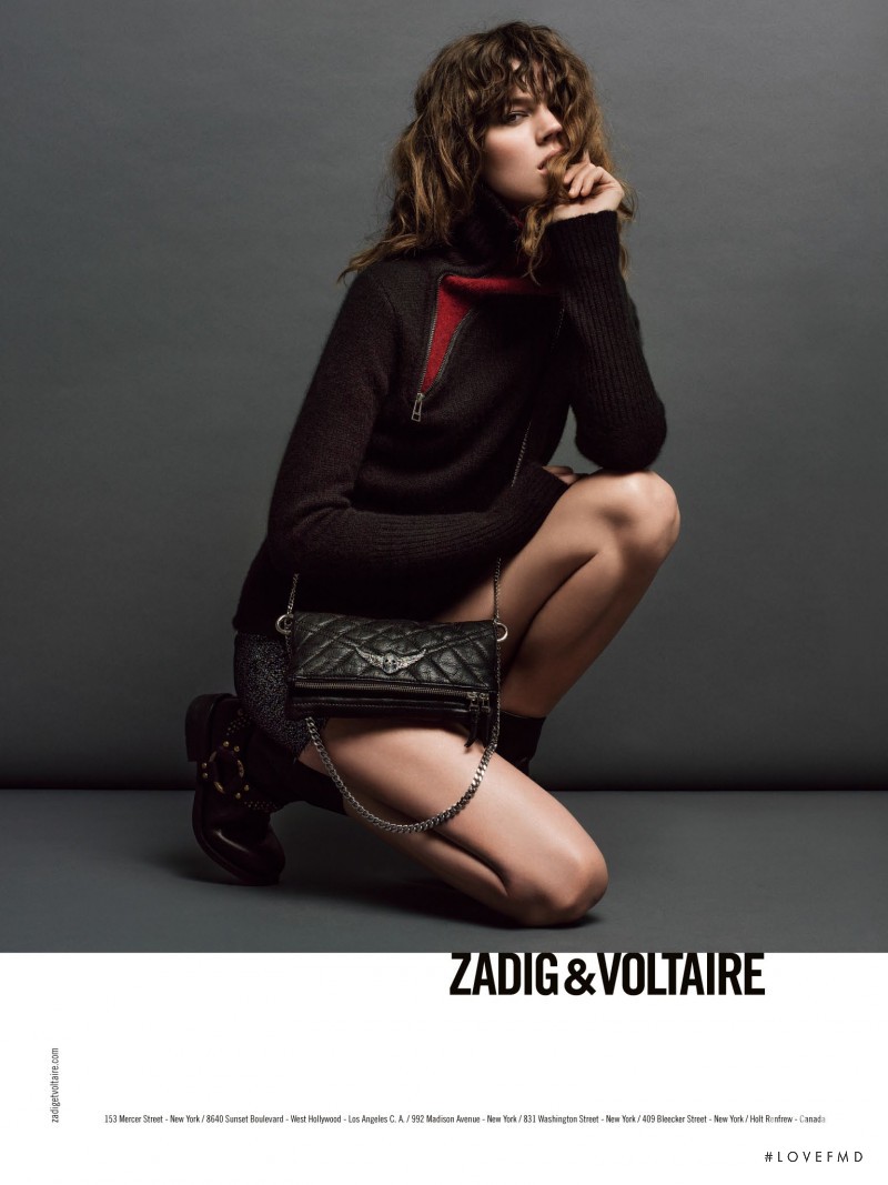 Freja Beha Erichsen featured in  the Zadig & Voltaire advertisement for Autumn/Winter 2013