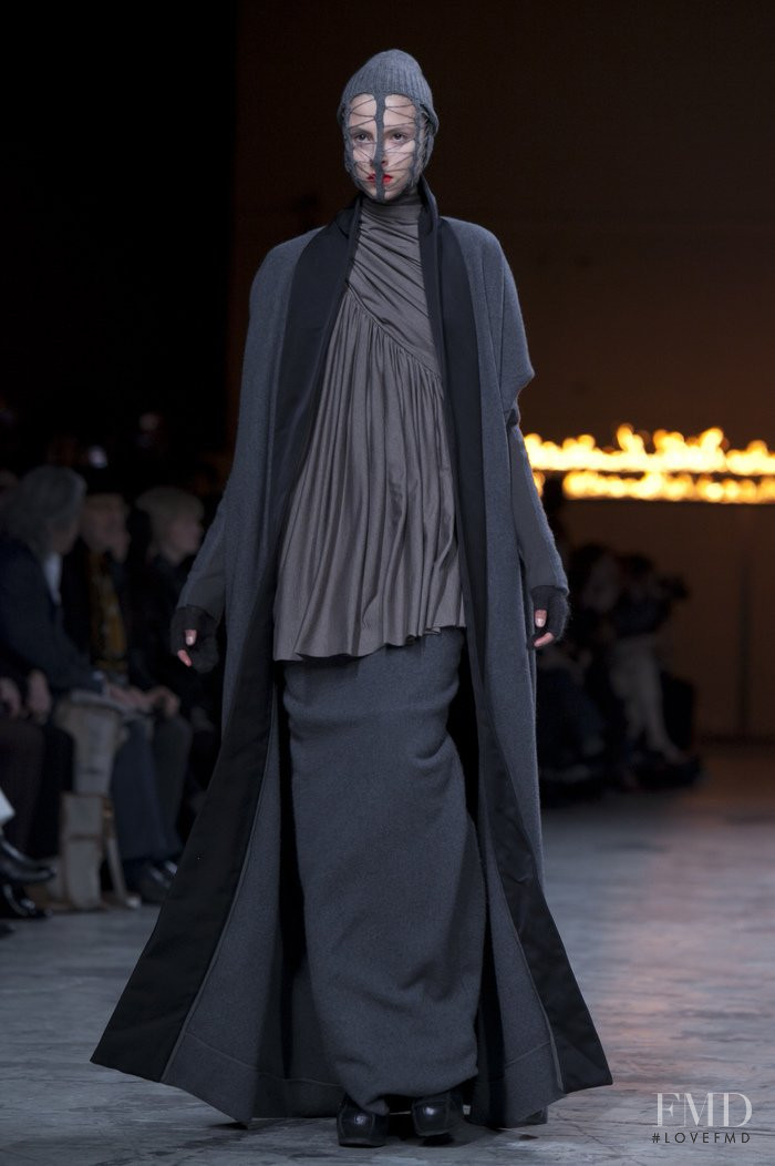 Isaac Lindsay featured in  the Rick Owens Mountain fashion show for Autumn/Winter 2012