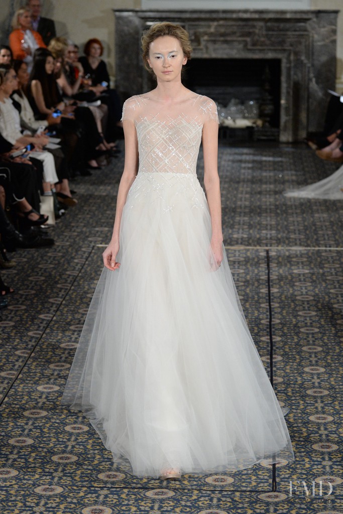 Tatiana Krasikova featured in  the Mira Zwillinger Bridal fashion show for Spring/Summer 2016