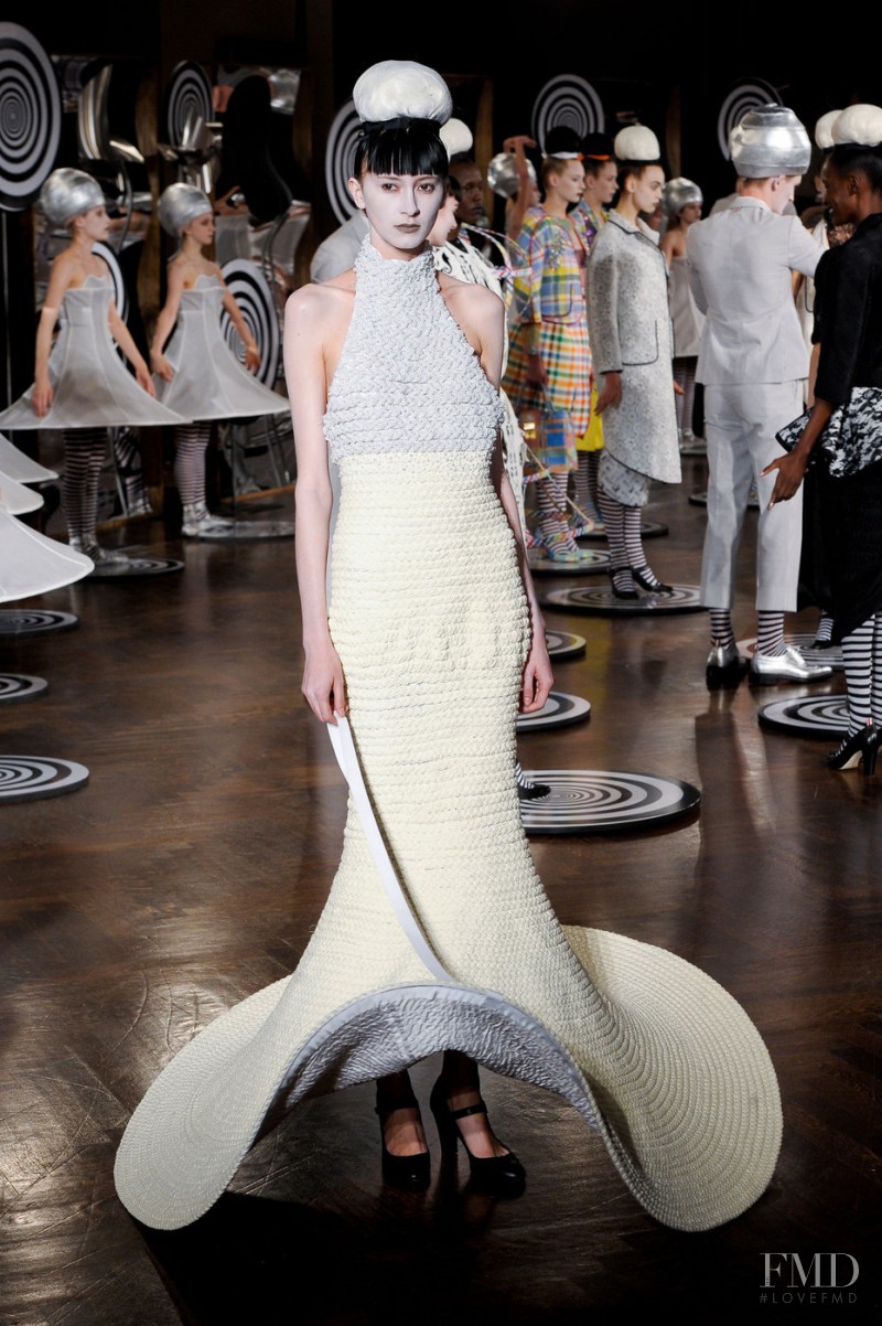 Tatiana Krasikova featured in  the Thom Browne fashion show for Spring/Summer 2013