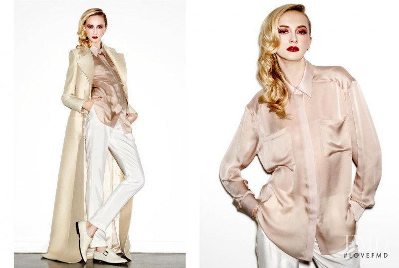 Tatiana Krasikova featured in  the Houghton lookbook for Autumn/Winter 2012