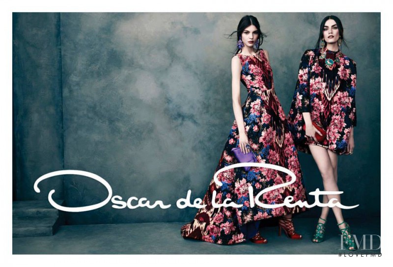 Kate Bogucharskaia featured in  the Oscar de la Renta advertisement for Autumn/Winter 2013