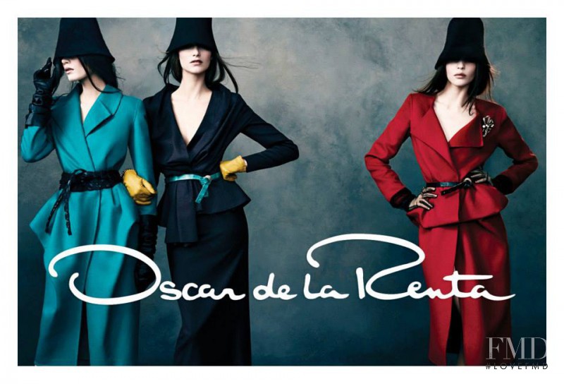 Iris van Berne featured in  the Oscar de la Renta advertisement for Autumn/Winter 2013