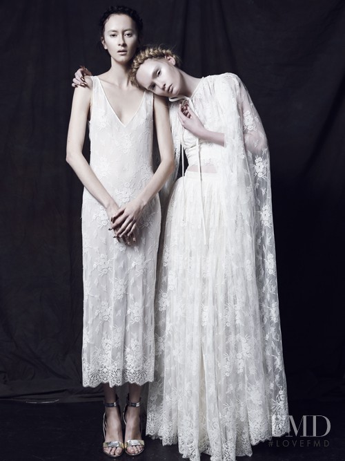 Tatiana Krasikova featured in  the Houghton Bridal Collection lookbook for Spring/Summer 2013