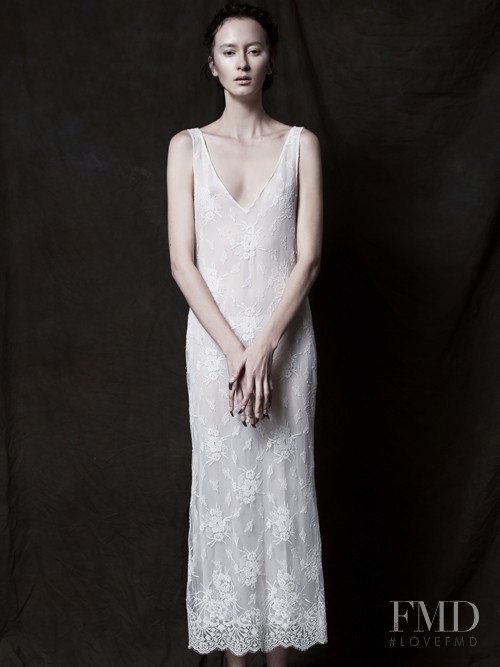 Tatiana Krasikova featured in  the Houghton Bridal Collection lookbook for Spring/Summer 2013