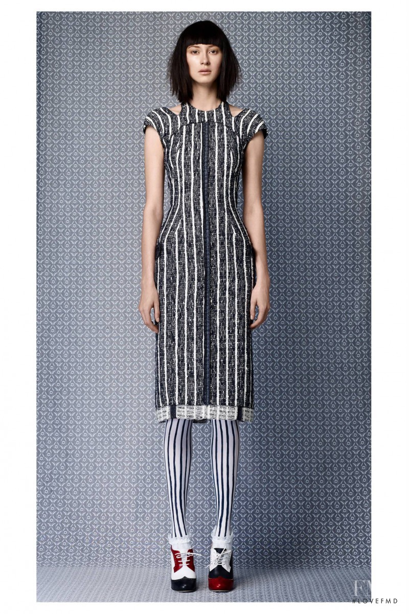 Tatiana Krasikova featured in  the Thom Browne fashion show for Resort 2014