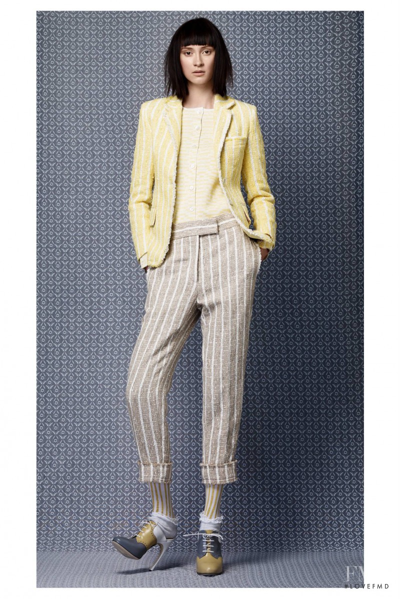 Tatiana Krasikova featured in  the Thom Browne fashion show for Resort 2014