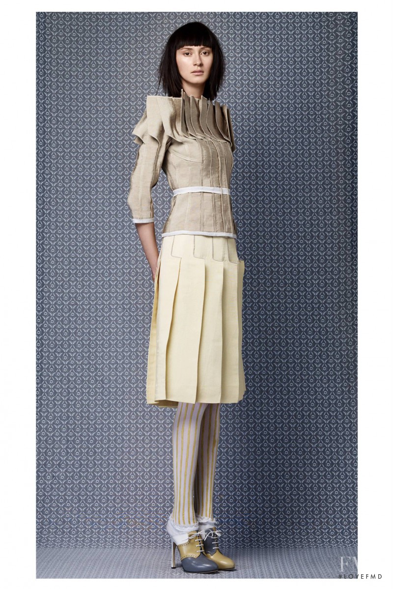 Tatiana Krasikova featured in  the Thom Browne fashion show for Resort 2014