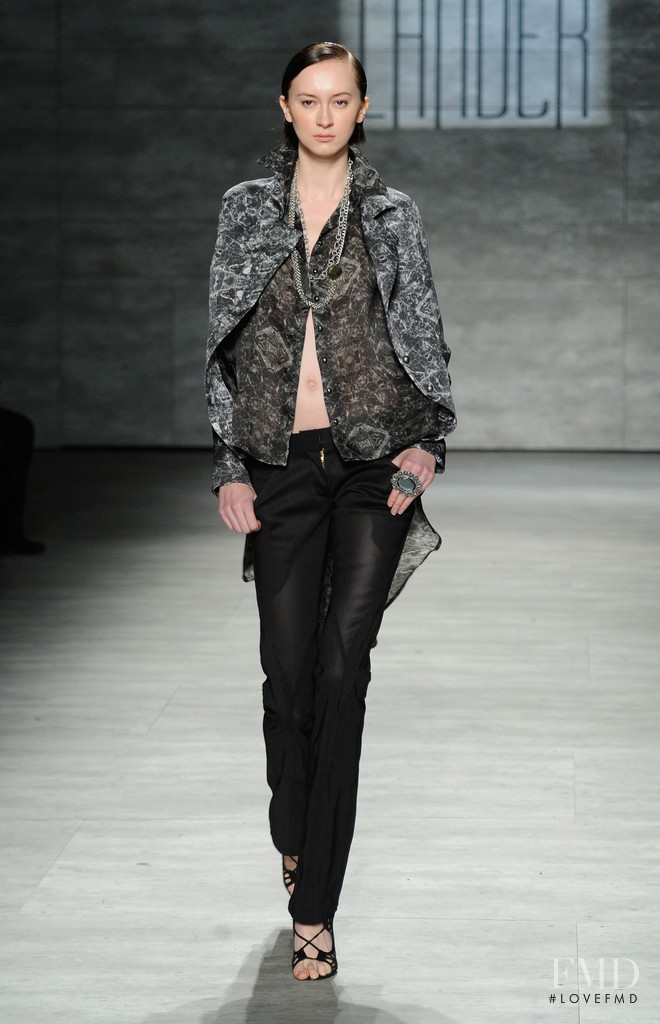 Tatiana Krasikova featured in  the Hernan Lander fashion show for Autumn/Winter 2014