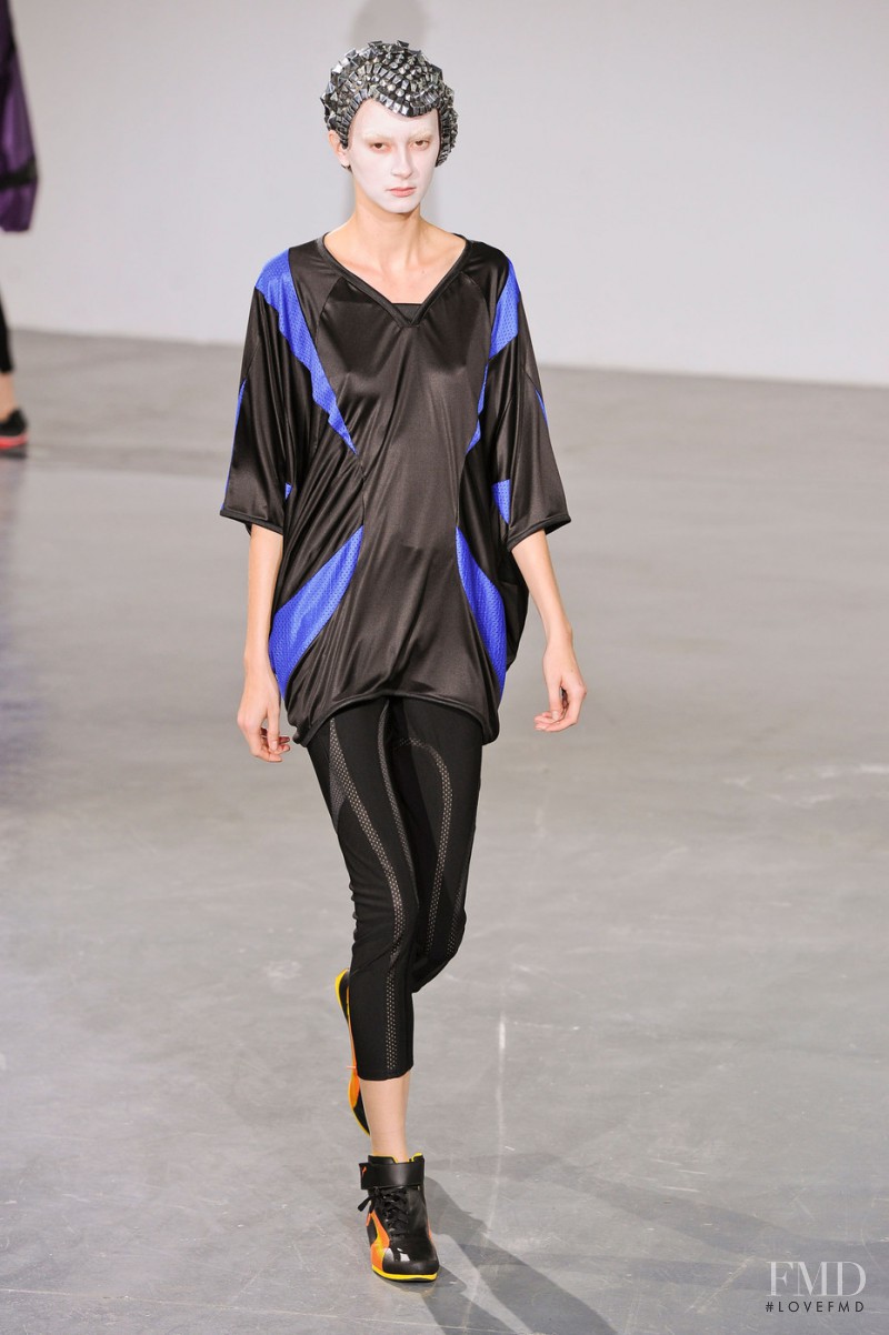 Tatiana Krasikova featured in  the Junya Watanabe fashion show for Spring/Summer 2013