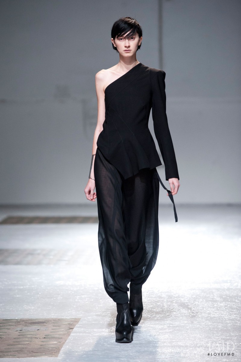 Tatiana Krasikova featured in  the Nicolas Andreas Taralis fashion show for Spring/Summer 2013